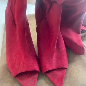 Anne Michelle Bold Red Heeled Boots